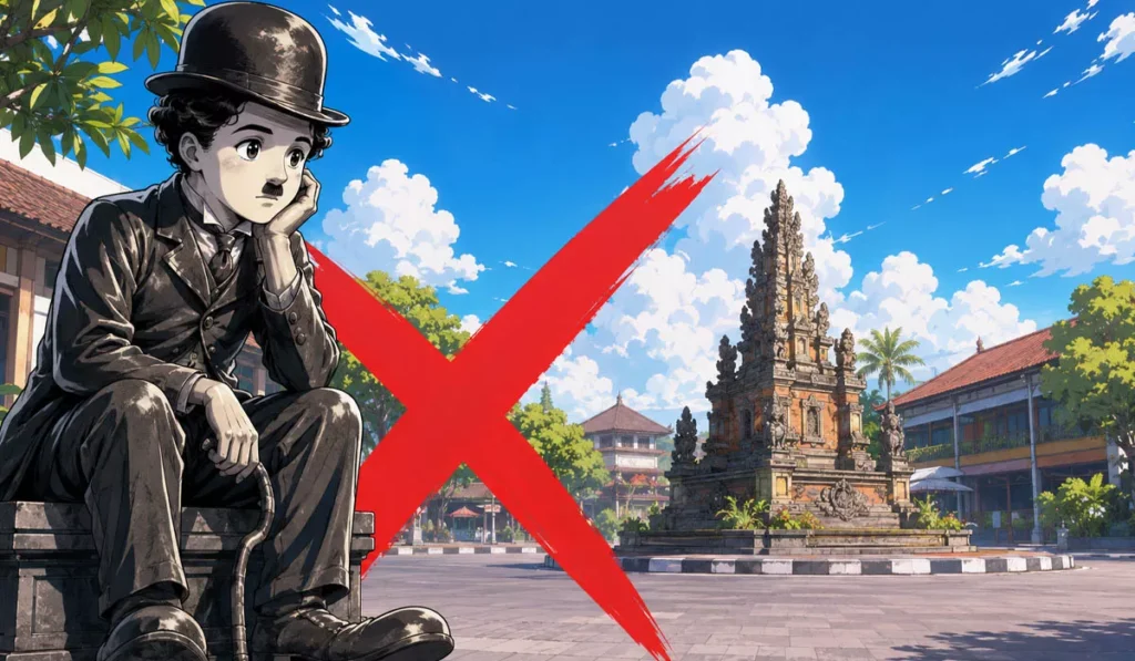Denpasar Charlie Chaplin statue cancelled