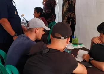 Labuan Bajo immigration office earthquake tents