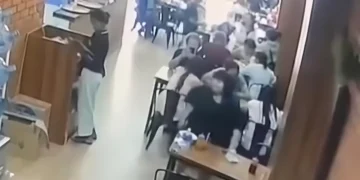 Legian restaurant phone theft CCTV