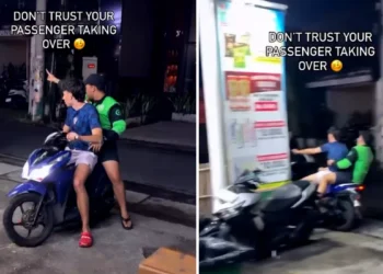 tourist ojek driver swap Bali crash