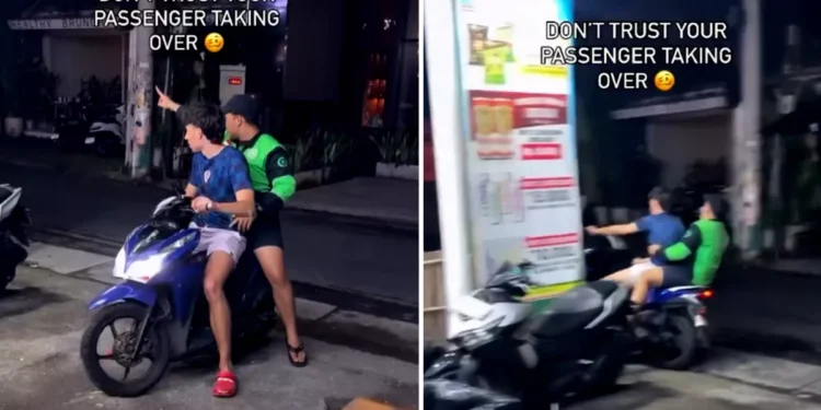 tourist ojek driver swap Bali crash