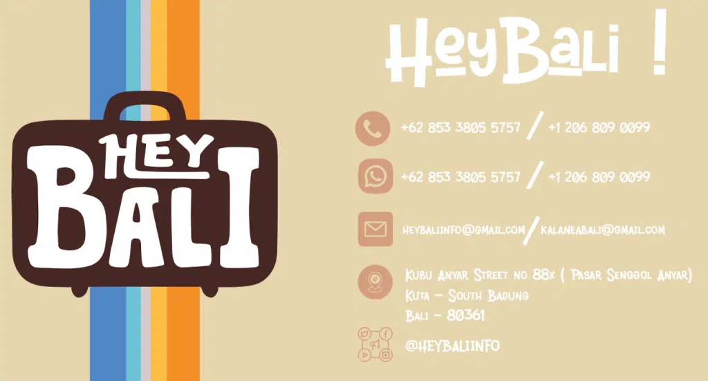 Hey Bali Business card