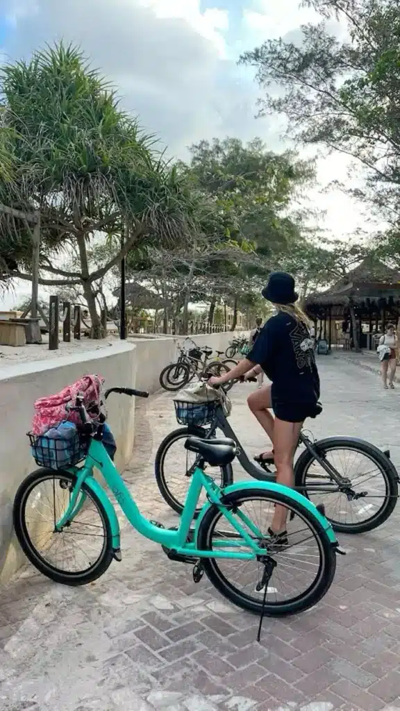 Cycling around Gili Trawangan