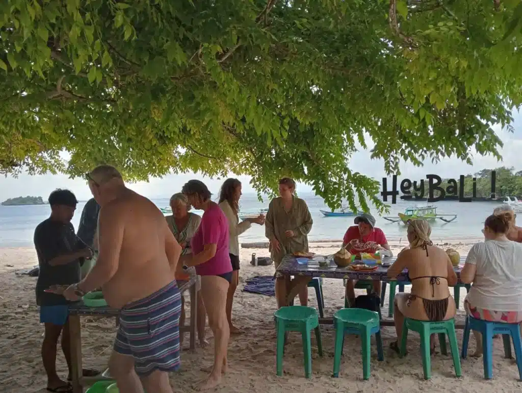 Lunch at Beach Lombok