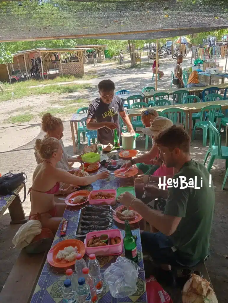 Lunch at Beach Lombok