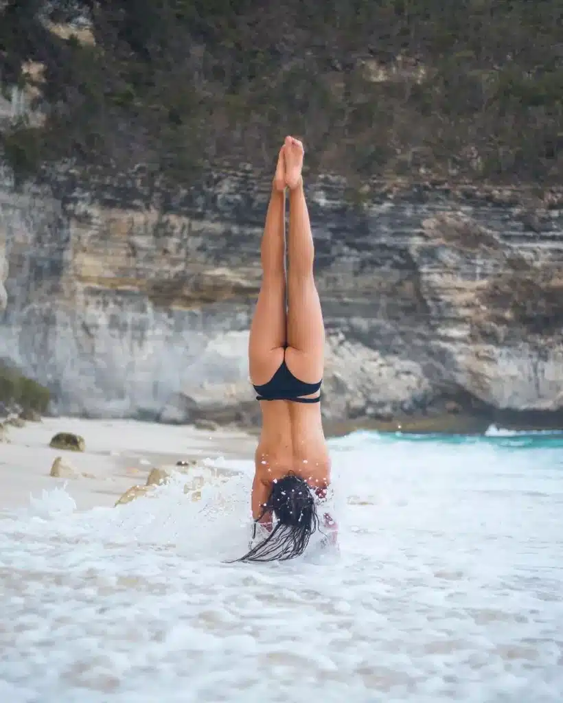 Yoga Pose at Beach