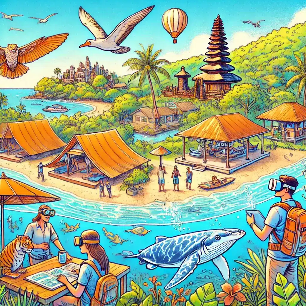 Illustration of Bali's newest tourist destination 2025