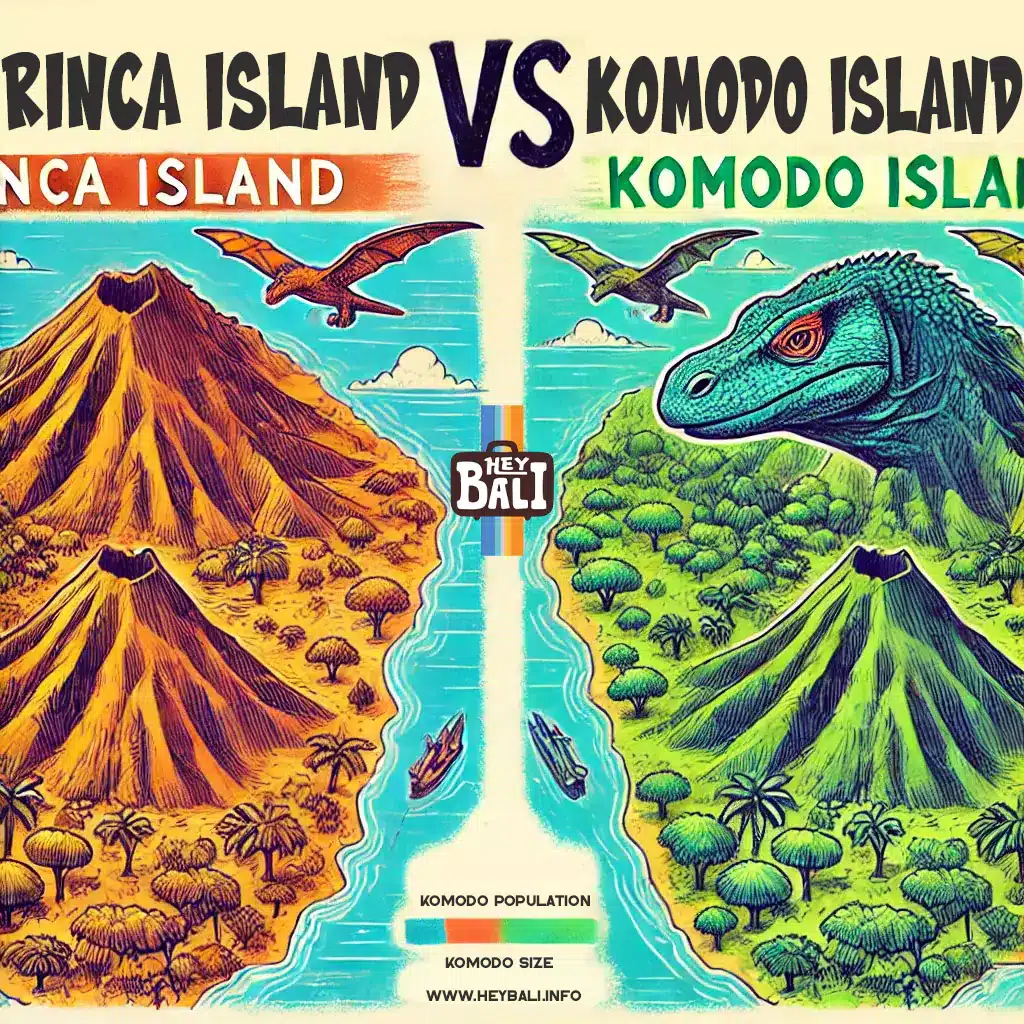 Differences between Komodo and Rinca Island