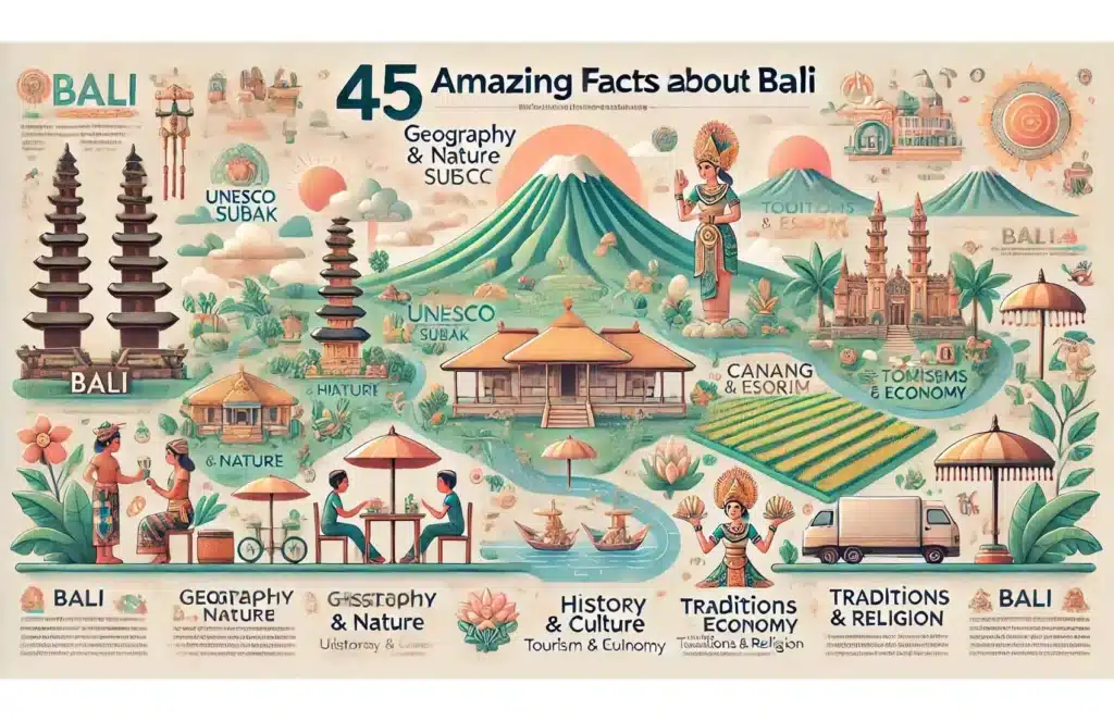 Infografis 45 Facts About Bali 