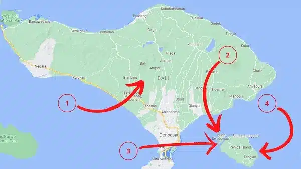 Bali Facts - Bali Consists of Four Islands, Not Just One