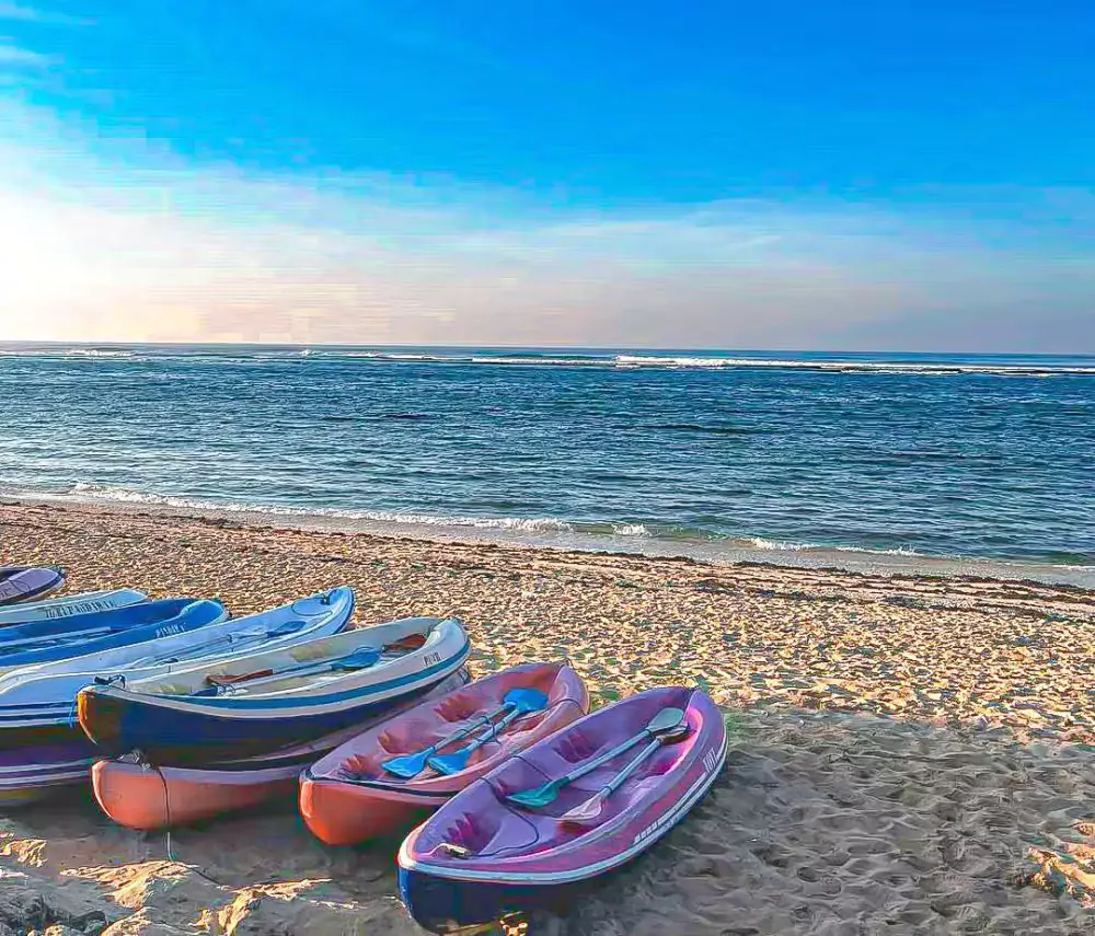 Best beaches for kayaking in Bali for beginners