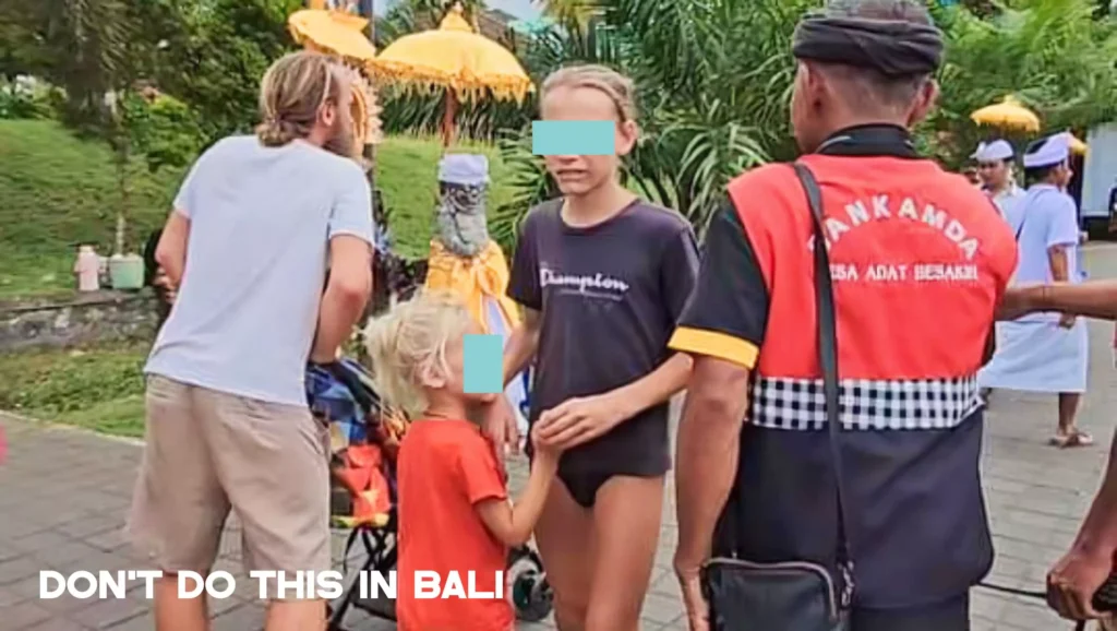 Bali New Rules 2025 - Russian Bule Wearing Underwear Enters the Great Temple Area