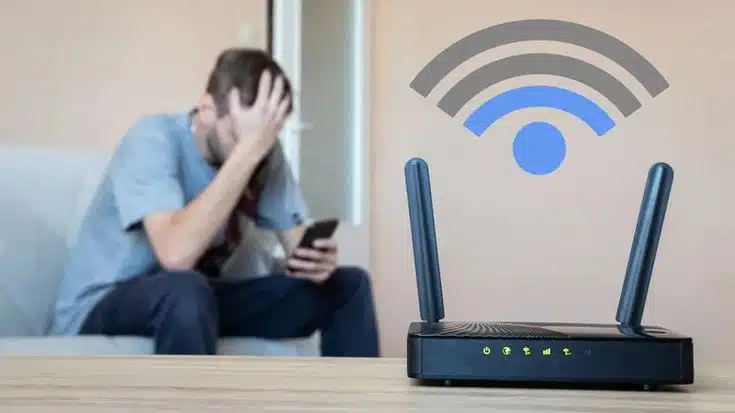 Photo A stressed out traveler with wifi in her hotel room in bali