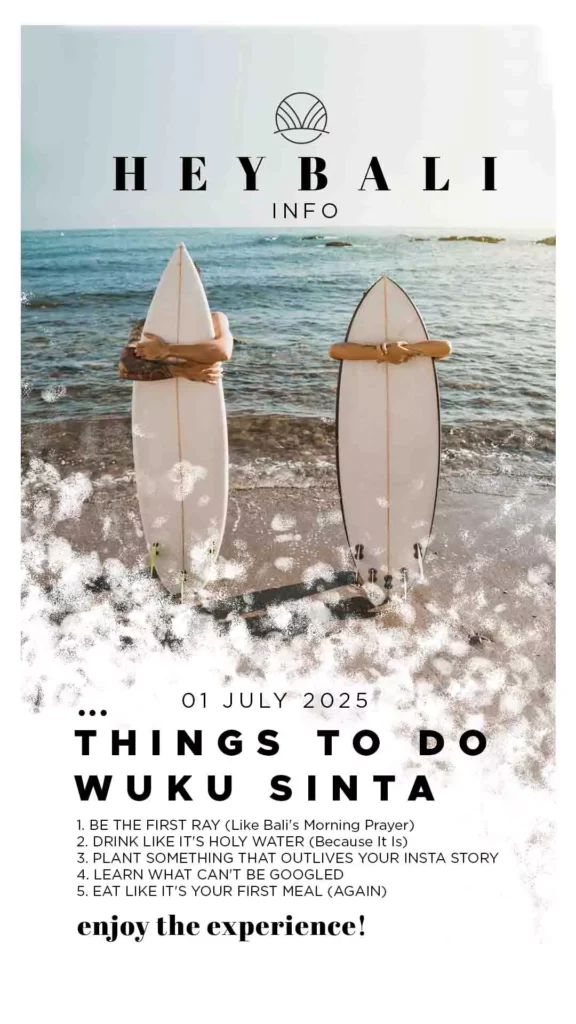 Things to Do in Bali 1 July 2025