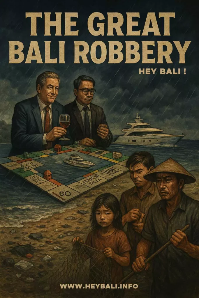 SERANGAN BALI PROTEST  - Illustration of the resistance made by giostanovlatto hey bali to the increasingly massive and structured destruction of nature on Serangan Island Bali.