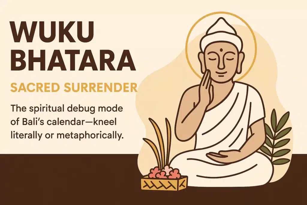 Infographic in the form of illustration made by Hey Bali about wuku Bharata