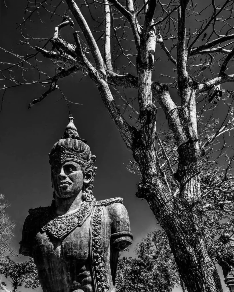 Half-body statue of the god Vishnu at Garuda Wisnu Kencana