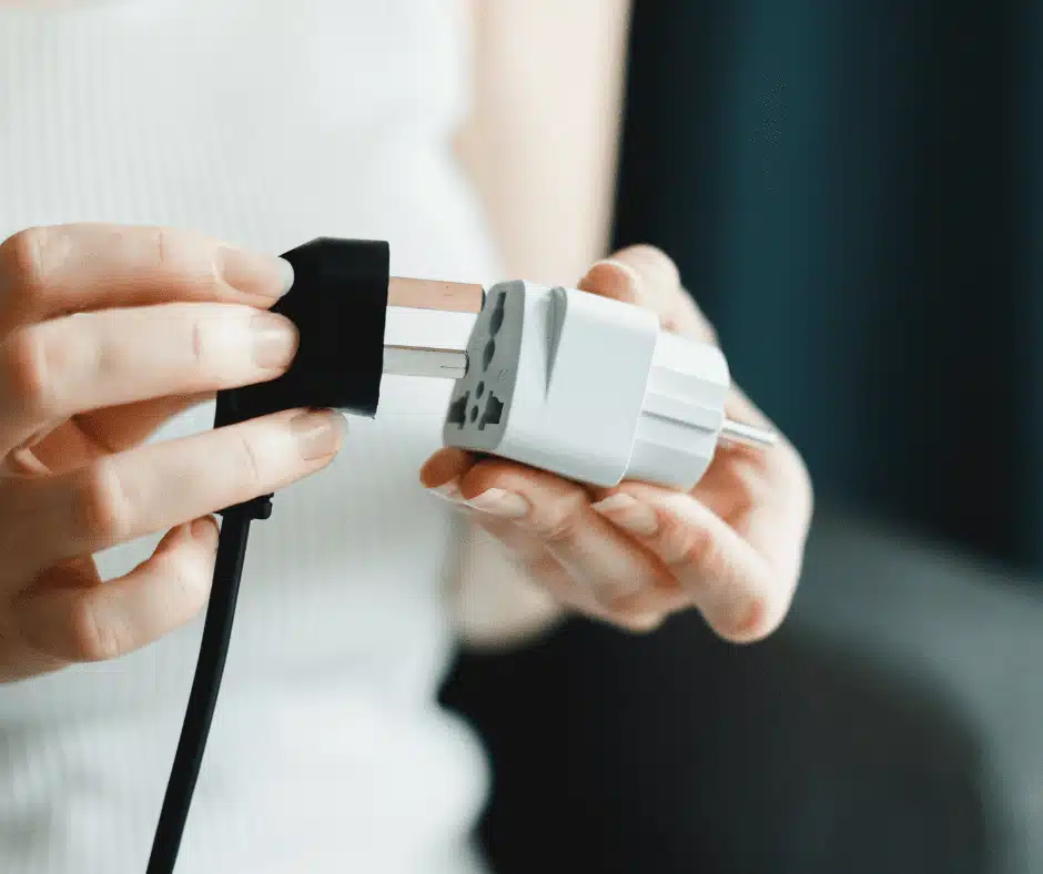 Photo of Hey Bali's Free Universal Adapter, which is distributed free of charge to any foreign tourist vacationing in Bali without having to purchase a package or cross-sell at Hey Bali.